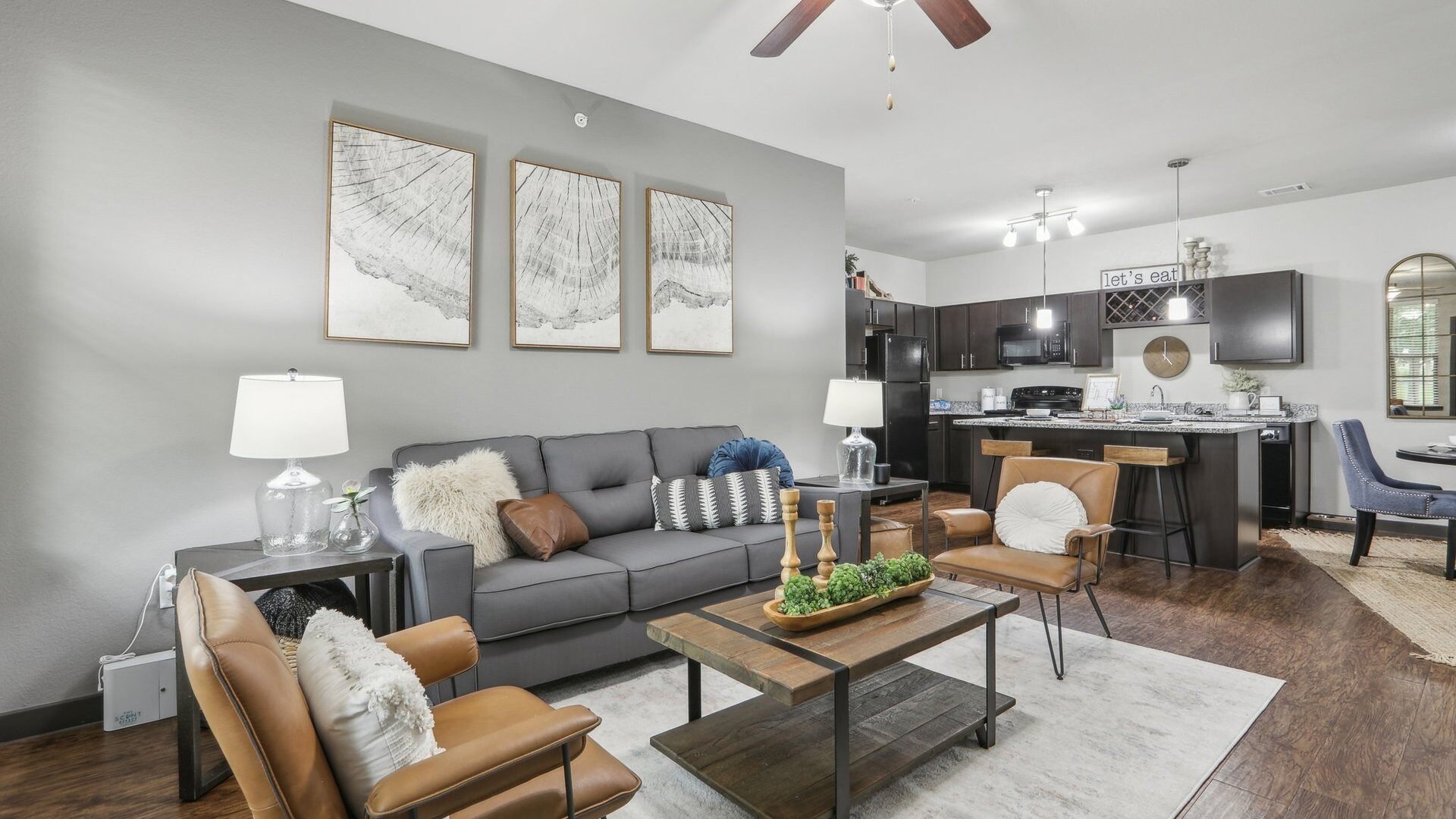 Sunfield Living Room and Kitchen