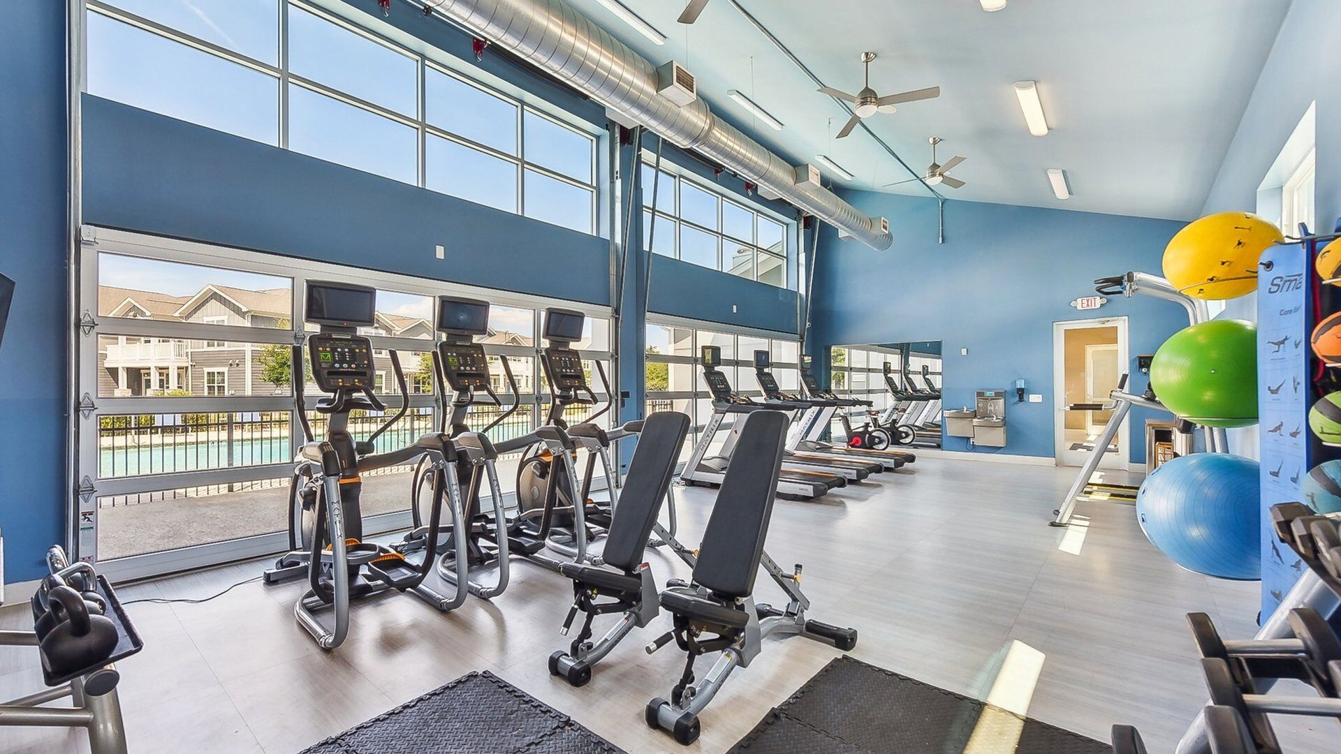 24-Hour fitness center at Springs at Lakeline Apartments in Austin, TX