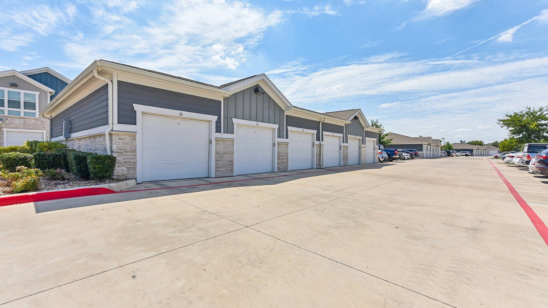 Garages at Springs at Lakeline Apartments in Austin, TX