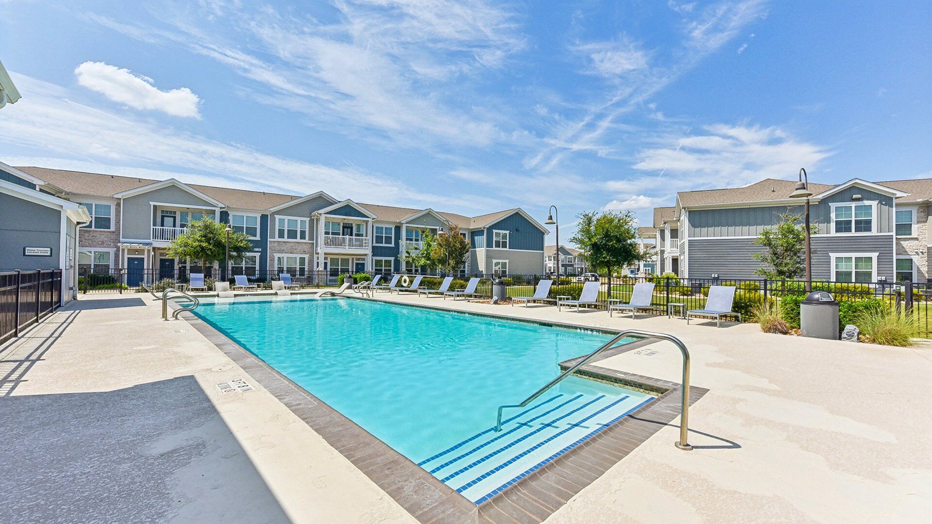 Resort style pool at Springs at Lakeline Apartments in Austin, TX
