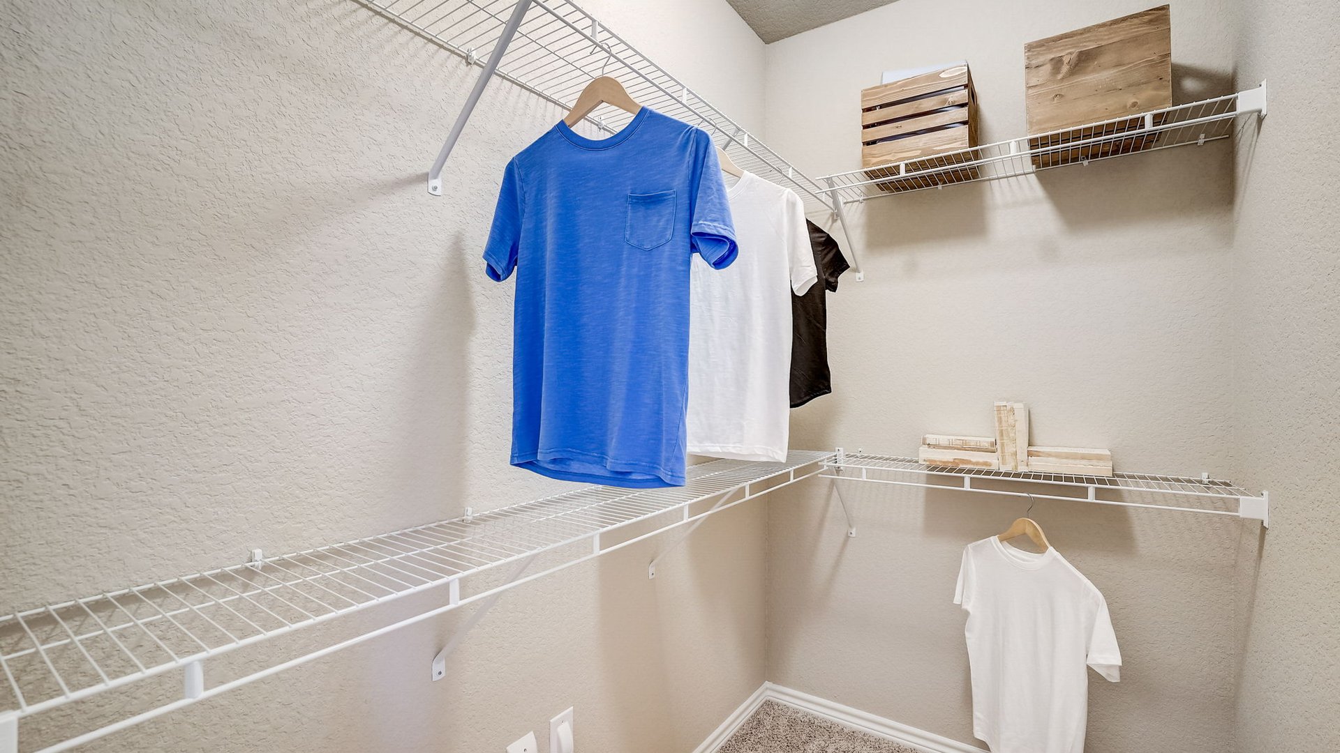 Walk-In Closets at Springs at Laurens Road Apartments in Greenville, SC.