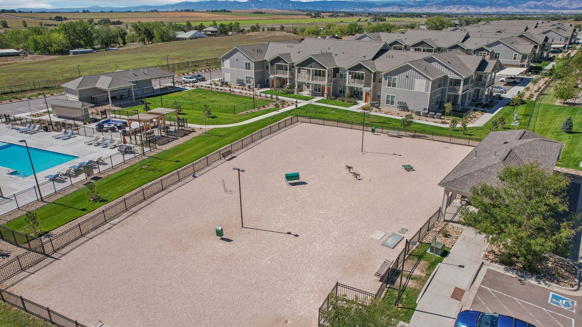 Sandstone Ranch Pet Park Aerial